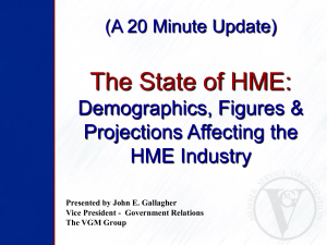 Demographics, Figures & Projections Affecting the