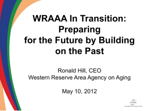WRAAA_in_Transition-RHill - Western Reserve Area Agency on