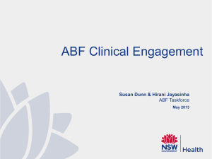 Susan Dunn and Hirani Jayasinha, NSW ABF Taskforce