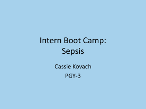 Intern Boot Camp: Sepsis - School of Medicine