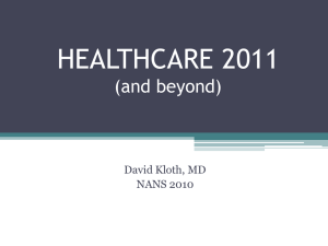 Health Care 2011 - the North American Neuromodulation Society