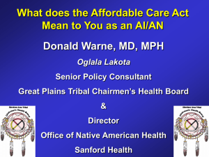 04-20-11 Workshop_DWarne_What does the ACA mean to you