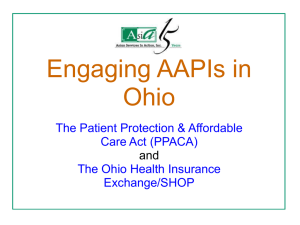 Webinar Slides: The ACA & Exchange – Engaging AAPIs in Ohio