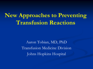 Evidenced Based Medicine with the Prevention of Transfusion