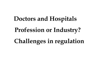 Medical profession - IMA Hospital Board of India