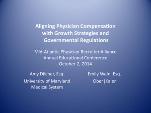 Aligning Physician Compensation with Growth Strategies