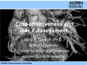 Cost-effectiveness and QALY Assessment