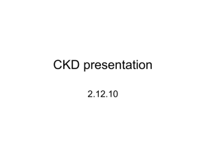 CKD presentation - Harrogate GP Training