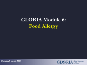 Food Allergy GLORIA Module 6