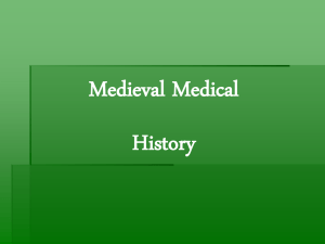 Medieval Med Hx - Smyrna High School
