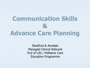 Day 2 - Bradford & Airedale Palliative Care