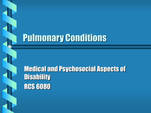 Pulmonary Conditions