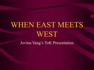 Jovina Vangs ToK Presentation