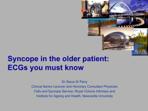 Syncope in the older patient: ECGs you must know