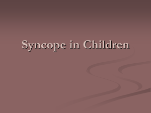 Syncope in Children