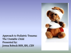 Approach to Pediatric Trauma