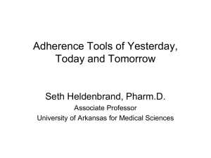 ADH UAMS Adherence Tools - Partnership for Health Literacy in