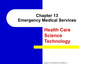Chapter 13 Emergency Medical Services