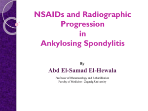 NSAIDs and Radiographic Progression in Ankylosing