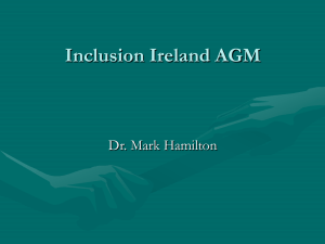 Capacity issues - Inclusion Ireland