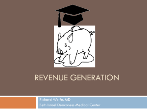 Revenue Generation  - Society for Academic Emergency Medicine