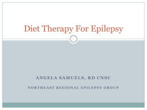 Diet treatments for epilepsy 2014
