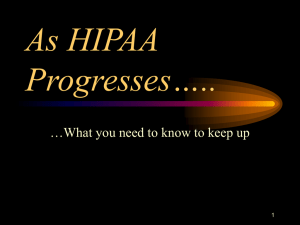 HIPAA Update PowerPoint Presentation—Kearney 2003