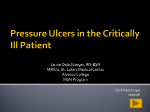 Pressure Ulcers in the Critically Ill Patient