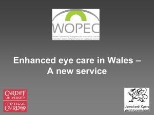 Enhanced Eye Care in Wales