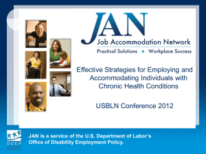 Chronic Health Conditions - (USBLN) Annual Conference