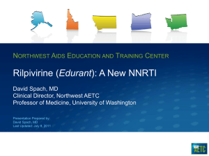 Rilpivirine - AIDS Education and Training Centers National