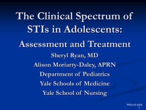 Adolescent STI Epidemiology and Treatment Strategies