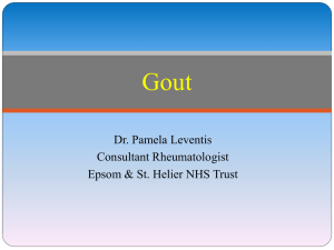 Gout – easy to misdiagnose