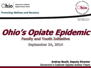 Ohio`s Opiate Epidemic (PowerPoint Presentation)