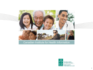 Health Care in Canada, 2011: A Focus on Seniors and Aging