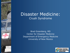 Crush Syndrome - UNM Emergency Department
