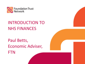 Introduction to NHS Finances