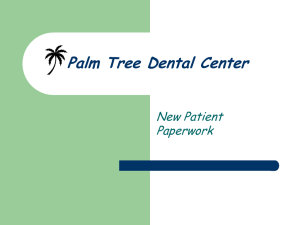 Palm Tree Dental Center Powerpoint Finished product