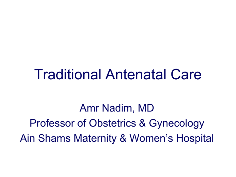 Antenatal Care