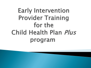 Early Intervention Processes