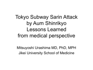 Tokyo Subway Sarin Attack by Aum Shinrikyo