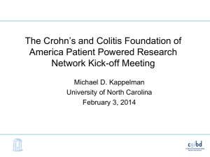 The Crohn`s and Colitis Foundation of America Patient Powered