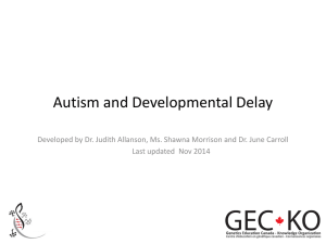 Autism/ Developmental Delay and Chromosomal microarray - GEC-KO