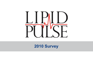 Lipid Pulse Survey Results