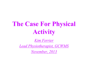 The Case For Physical Activity - NHS Greater Glasgow and Clyde