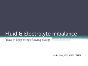 Fluid & Electrolyte Imbalance