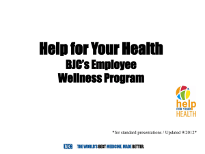 BJC HFYH Employee Health Promotion