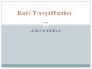 Rapid Tranquillisation - the Peninsula MRCPsych Course