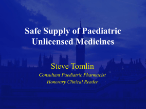 Paediatric Prescriptions
