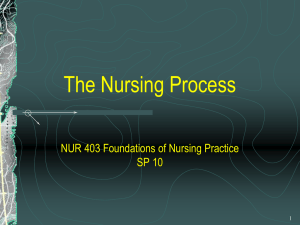 Nursing 10: The Nursing Process